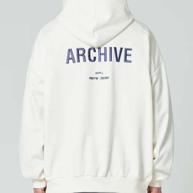 준지 아카이브 오버사이즈 후드집업