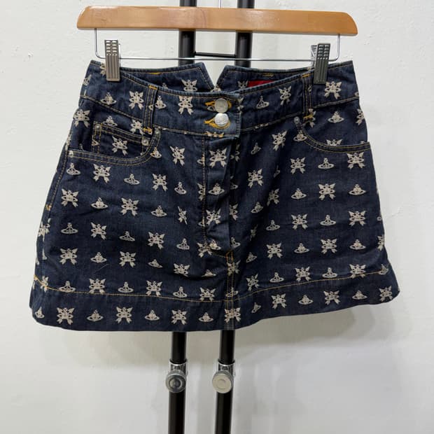 정품) 비비안웨스트우드 데님 미니스커트 2(28)