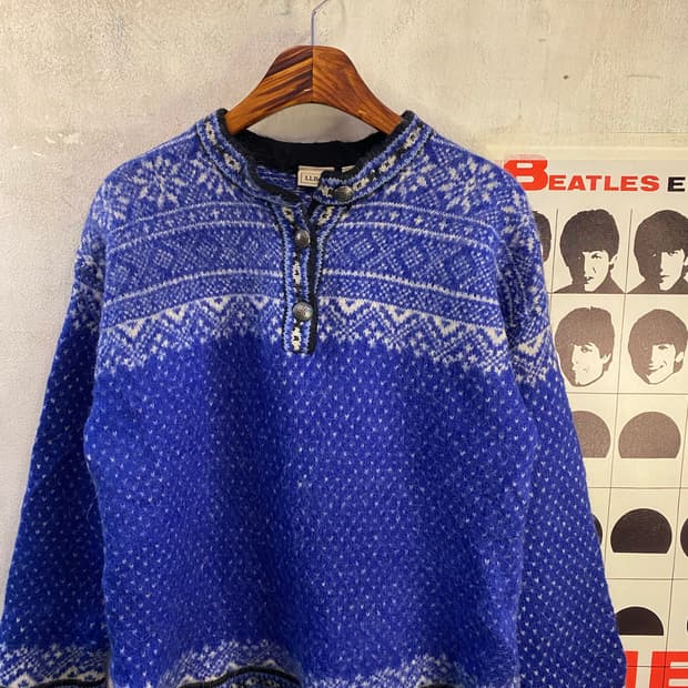 L.L.Bean 노르딕 헨리넥 니트