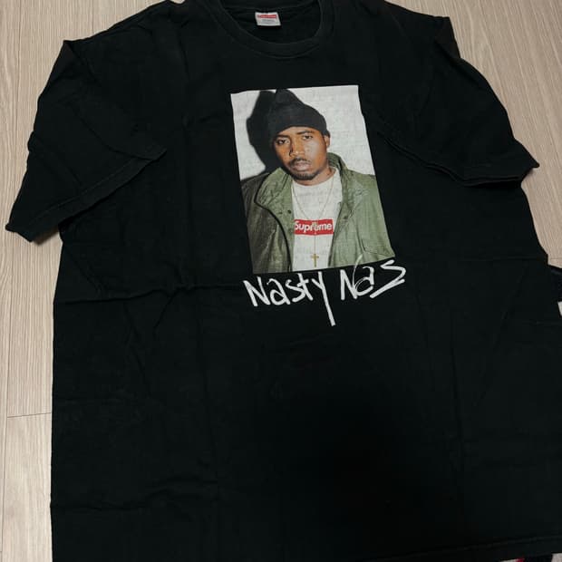 슈프림 나스 포토티 반팔 xl