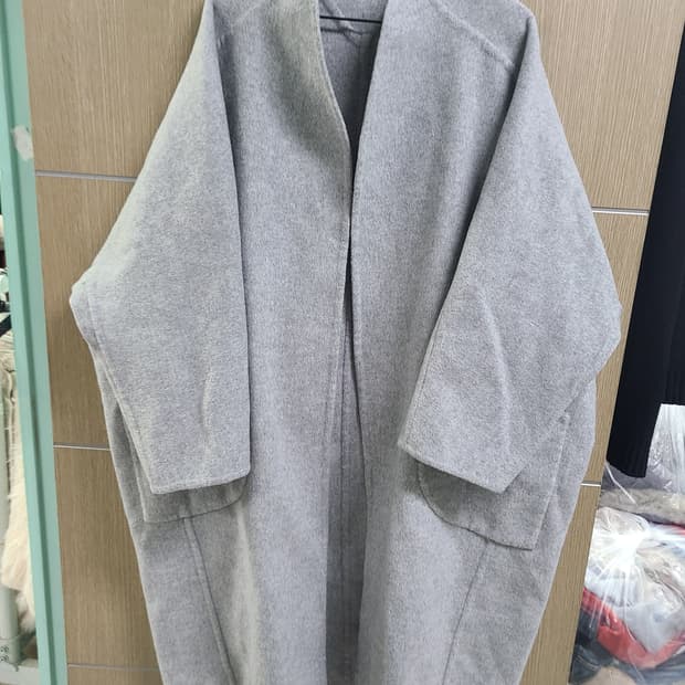 시스템 오버핏 울 캐시미어 코트