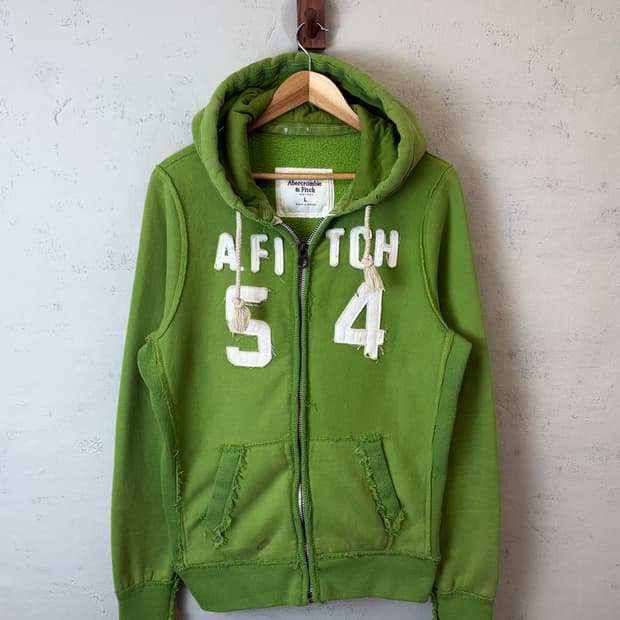 아베크롬비 빈티지 그런지 후드집업