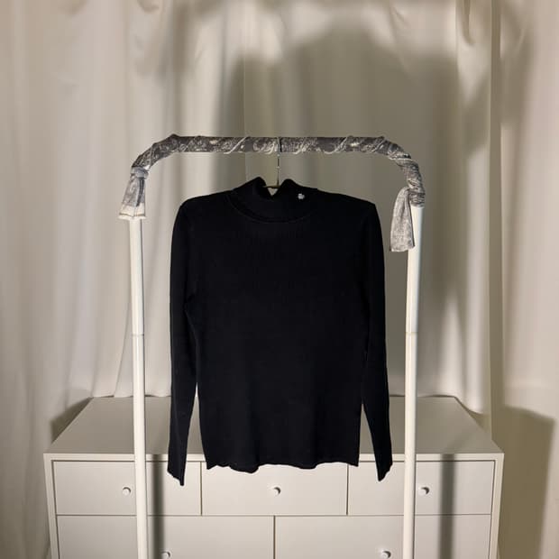 turtleneck knit black 