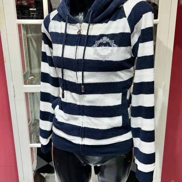 Rady striped hooded zip up 레디 스트라이프 후드집업