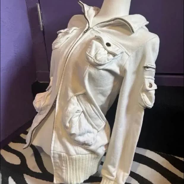 팝걸빈티지 후드집업 후드 갸루 펑크 와투케 y2k 큐빈 레테 샵502