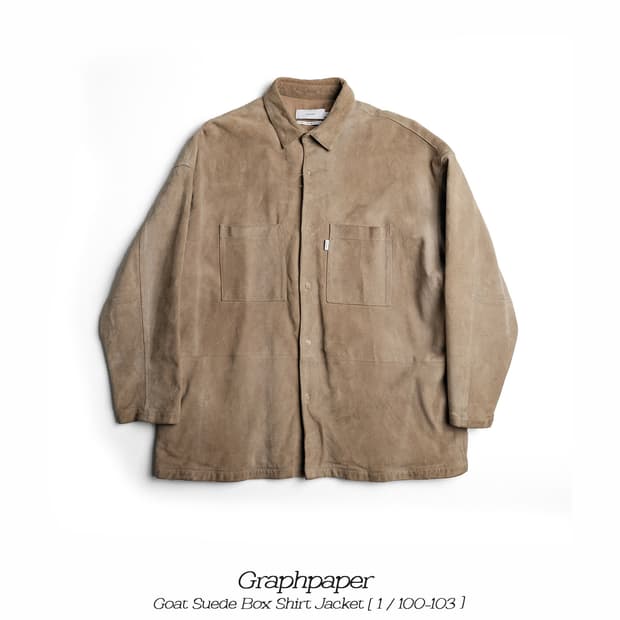 그라프페이퍼 고트 스웨이드 박스 셔츠 자켓 1사이즈