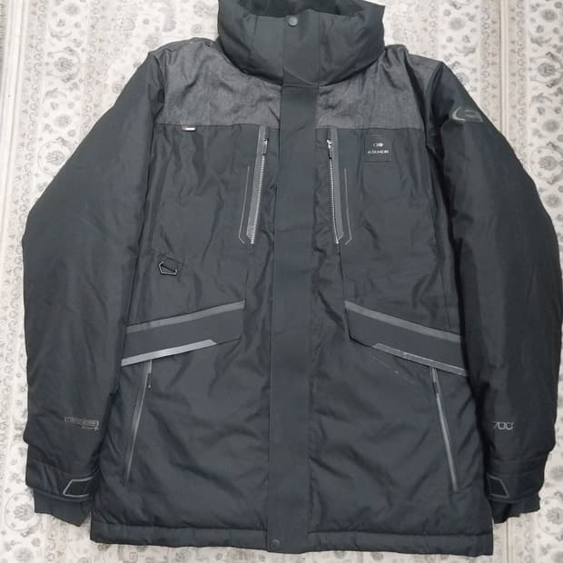 아이더 블랙 패딩 점퍼 700필 (후드분실)