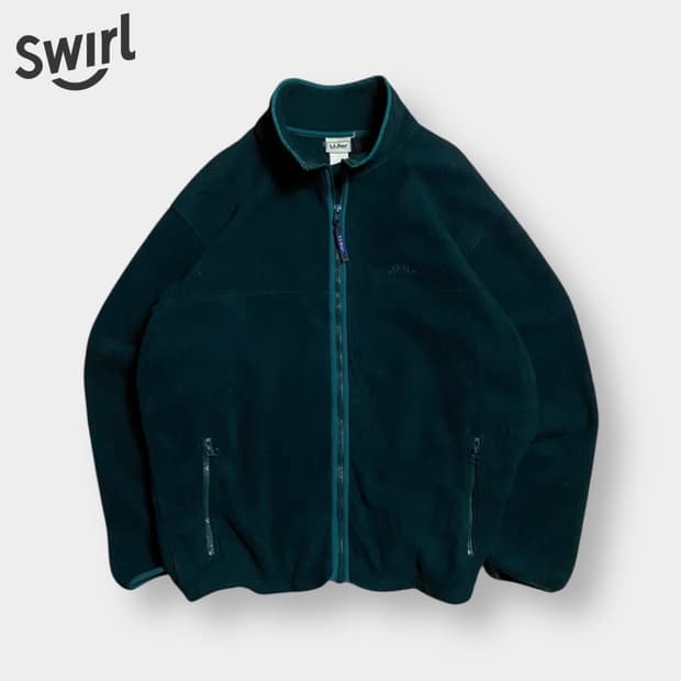 80~90s LLBean Fleece Zip Up XL