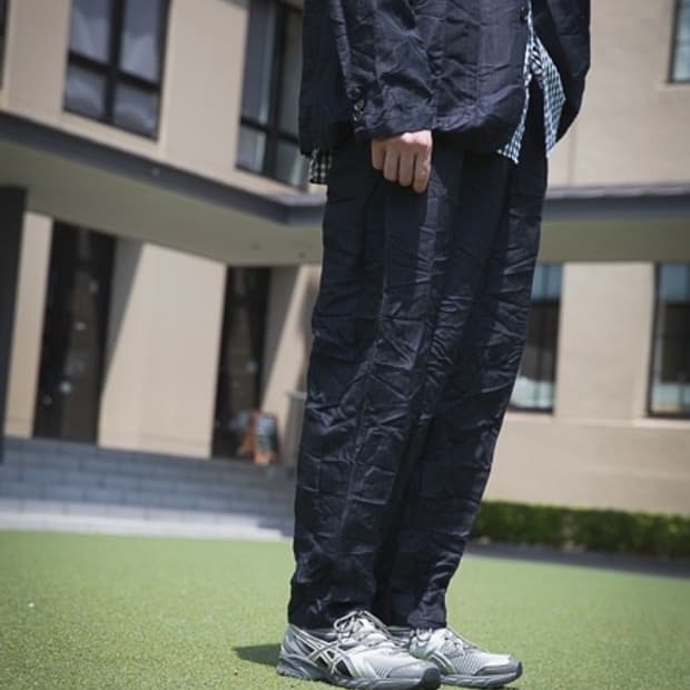 꼼데가르송 옴므 크링클 팬츠