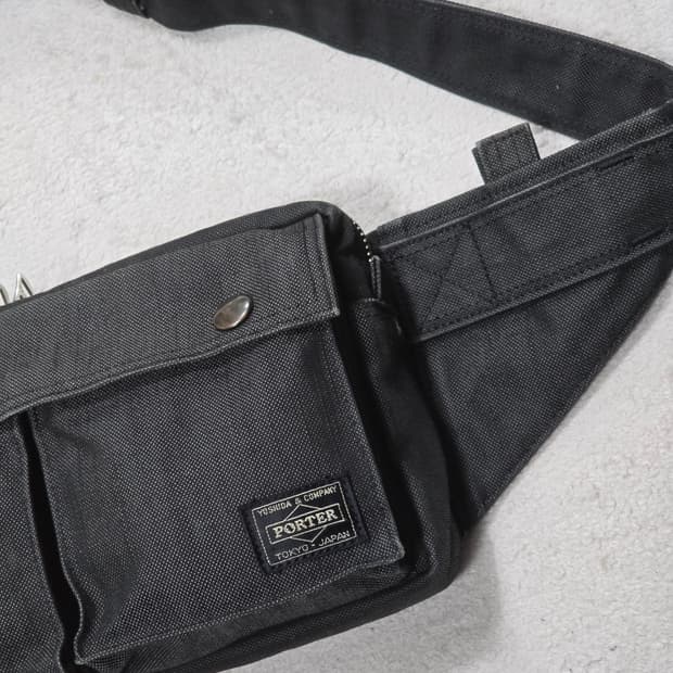 Yoshida Porter 요시다포터 스모키 블랙 웨이스트백 힙색