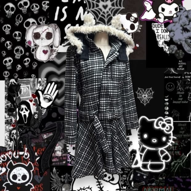 Algonquins fur ear check 2way coat & jk 