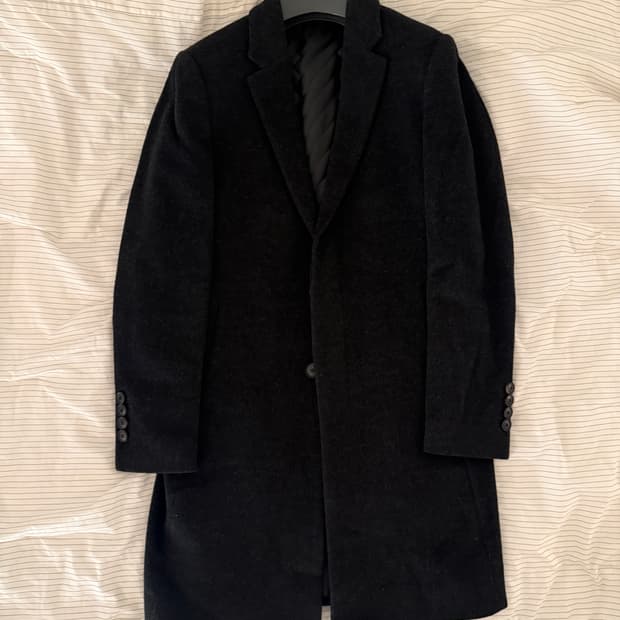 지오지아 캐시미어 혼방 슬림 코트