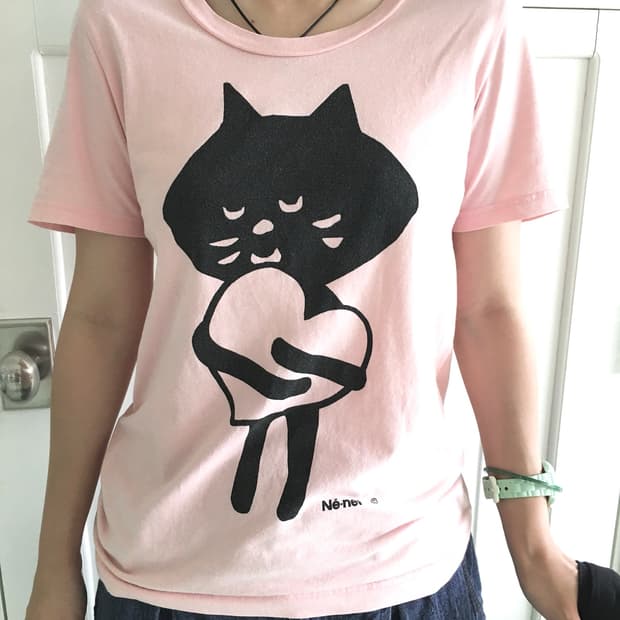 Né-net Pink Cat T-Shirt