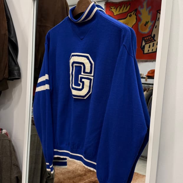 00s Hysteric Glamour 레터링 터틀넥 울 니트 Japan