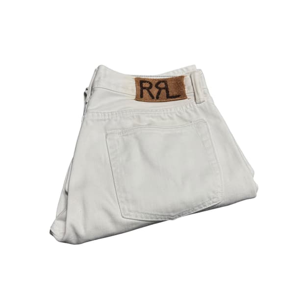 RRL 더블알엘 화이트 데님 팬츠