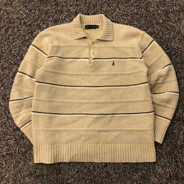 105 빈폴 카라 니트