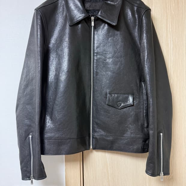 질스튜어트 뉴욕 램스킨 리얼레더자켓 S