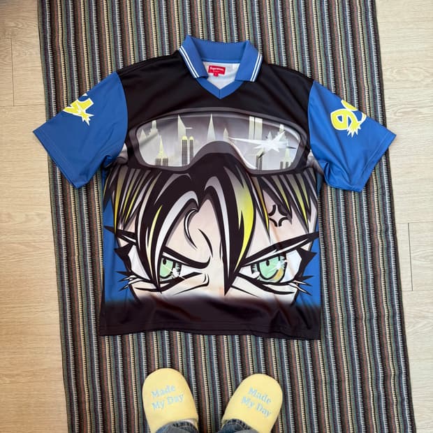 슈프림 캐릭터 사커 저지 반팔