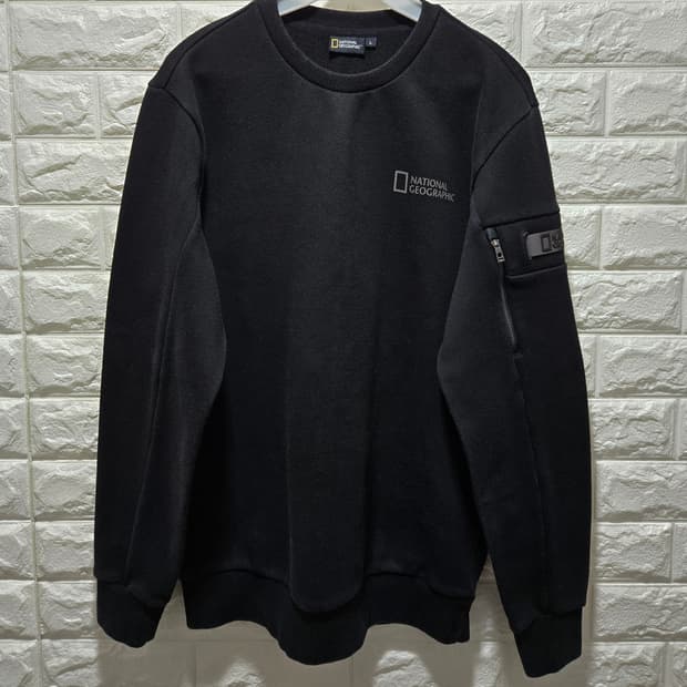 내셔널지오그래픽 스몰로고 약기모 맨투맨 100