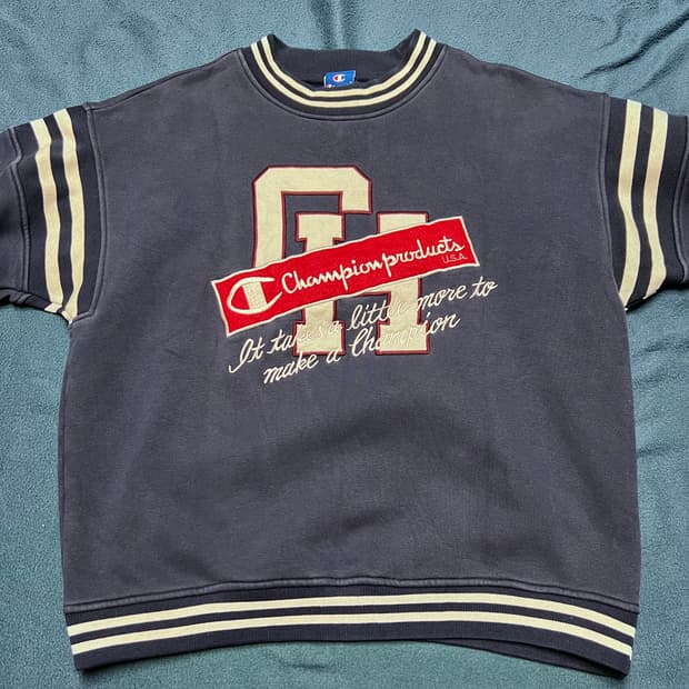 Champion 90s 면혼방 스웨트셔츠 M