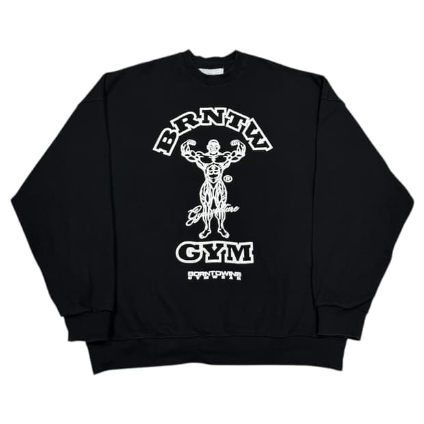 본투윈 짐 맨투맨 블랙 3사이즈