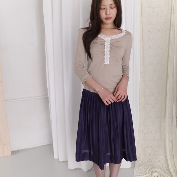 lace shirring T