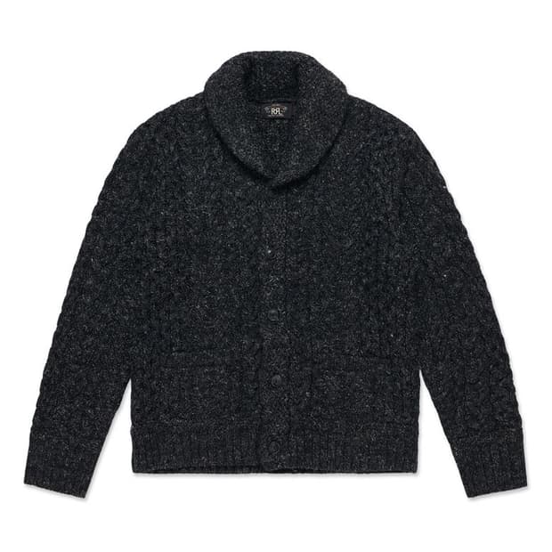 더블알엘 숄카라 헤비울 가디건 (L)