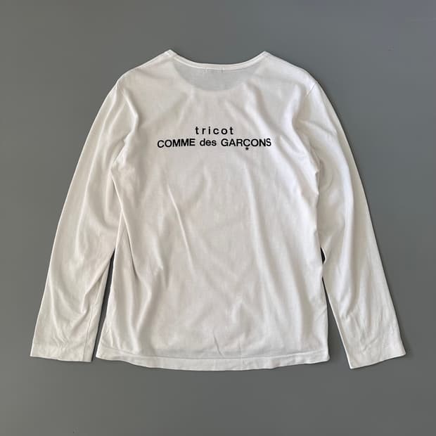트리콧꼼데가르송 comme des garcons 로고 롱슬리브