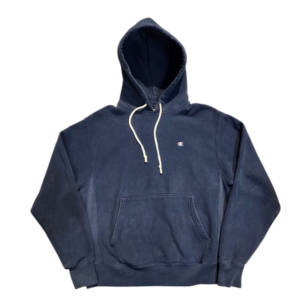 챔피온 리버스위브 네이비 후드티 (M)