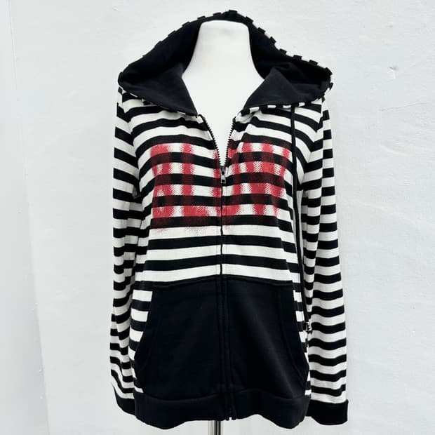 Frantic Candy stripe blow hood zip