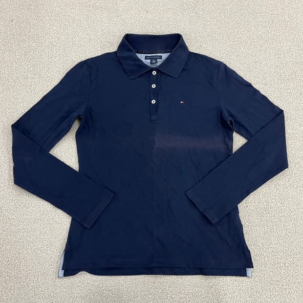 M 타미힐피거 긴팔 카라 티셔츠 0210M