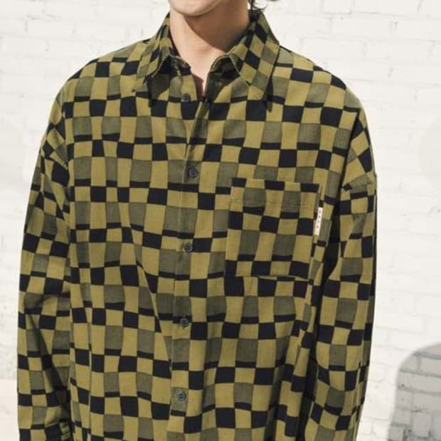 마르니 코듀로이 체크 셔츠 46