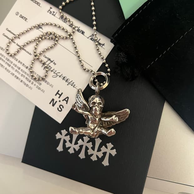 크롬하츠 포티 미스러린 팬던트 및 정품 볼체인 30인치