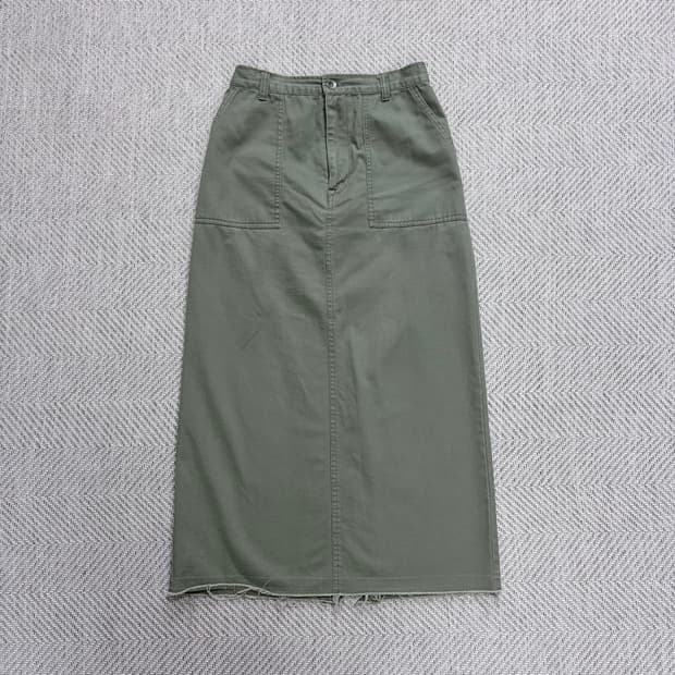 (M)니코앤드 카키 데님스커트