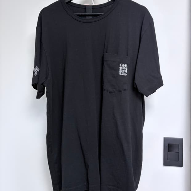 크롬하츠 레터링 반팔 티셔츠 xl