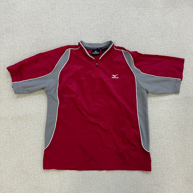 S 미즈노 반팔 야구 자켓 하프집업 0317D