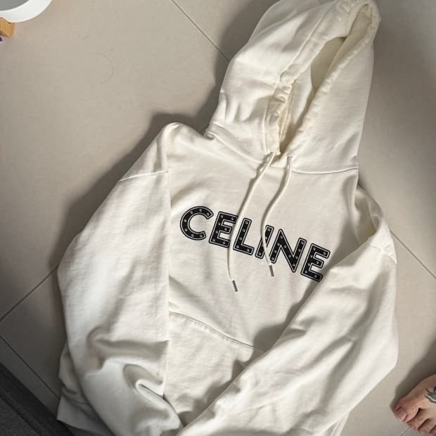 Celine Classic Logo Metal Rivet Hoodie