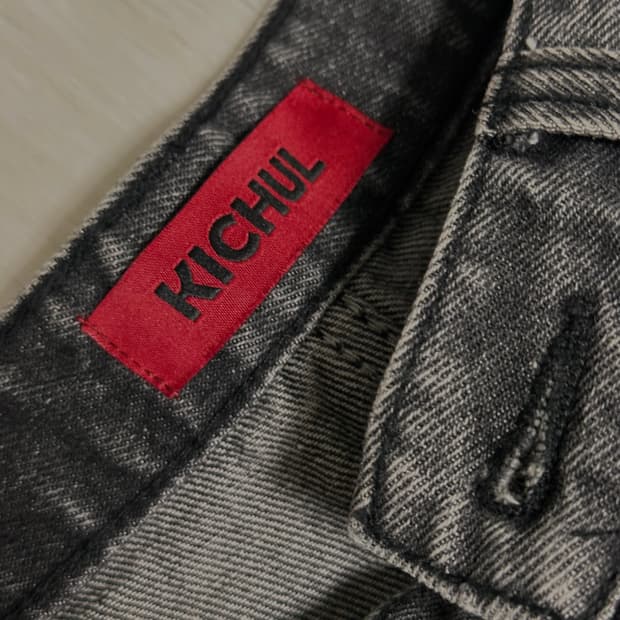 기철 BALLOON FIT DENIM PANTS (WASHED GREY)