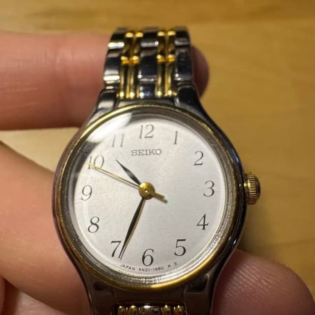 90년대 세이코 콤비 쿼츠 여성용