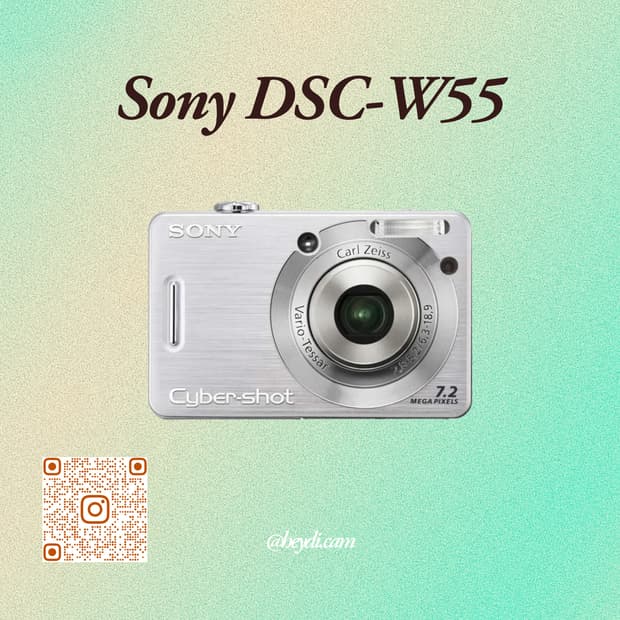 소니 사이버샷 W55 실버 !! (Sony DSC-W55)