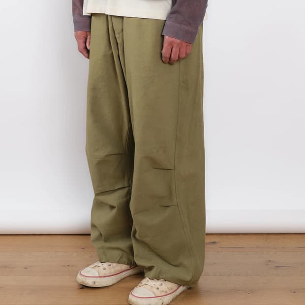 [M] story mfg paco pants olive slub