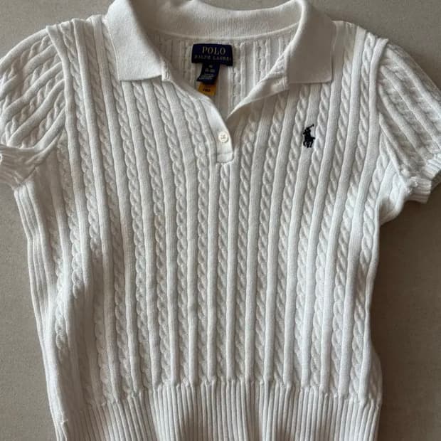 폴로 크롭 니트