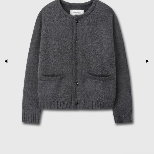 토니웩 알파카 니트 블루종 s