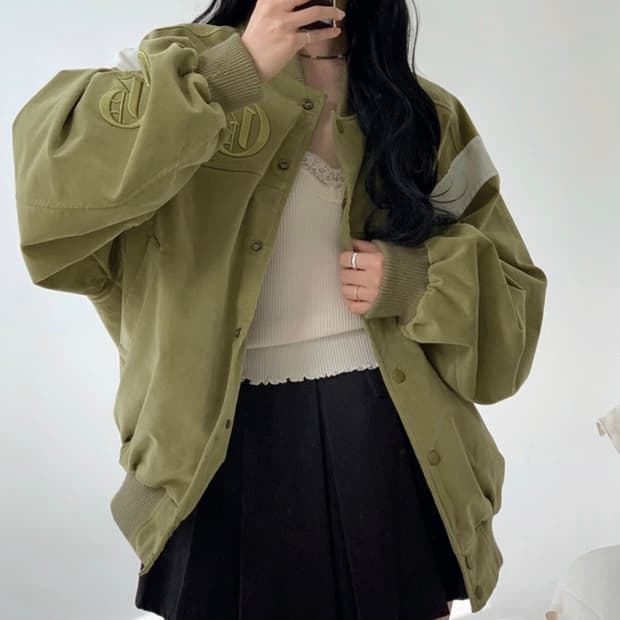 루루서울 바시티 자켓