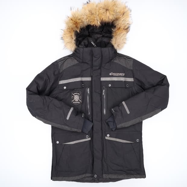 [100] 디스커버리 구스다운 너구리털 패딩점퍼 1103HR2