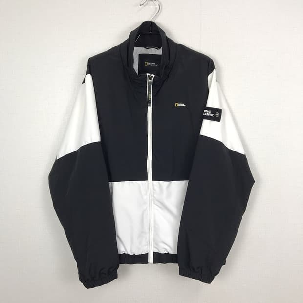 내셔널지오그래픽 타슬란 오버핏 바람막이 자켓 남성M (95)