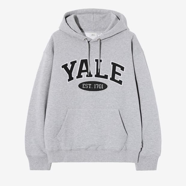 예일 투톤 아치 후드티 M