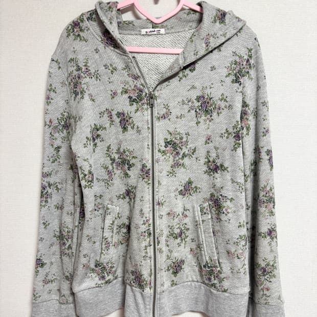 빈티지 잔꽃 플로럴 후드집업