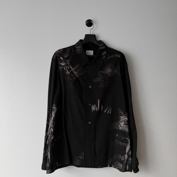 유스 ‘Red plant’ 컨버티블 카라 셔츠