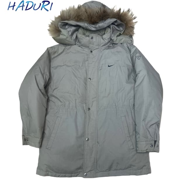 나이키 00s 베이지후드퍼패딩 95